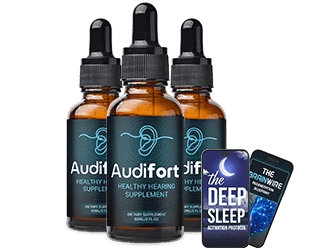 Audifort bottles for daily ear wellness support
